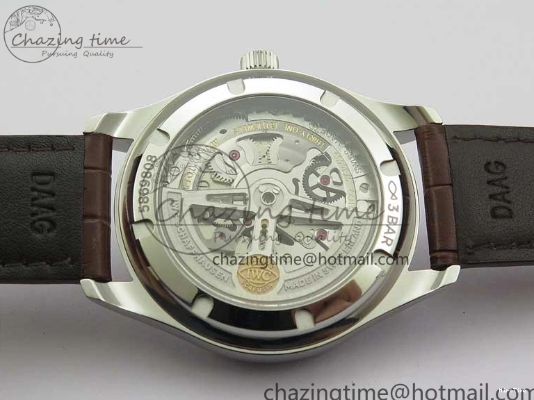 MIROTIME 0408 Original Portuguese IW358304 ZF 1:1 Best Edition SS White Dial RG Markers on Leather Strap A 7077